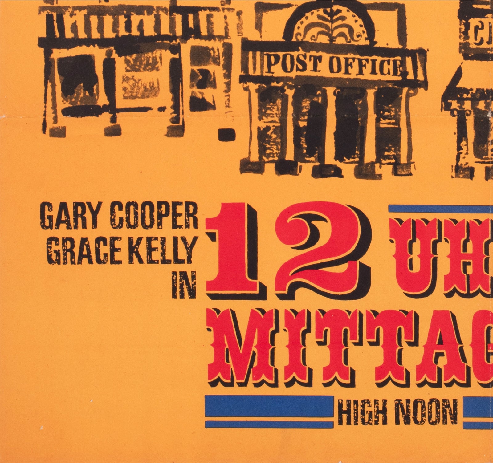 High Noon 1965 East German A1 Film Poster Fred Westphal - detail