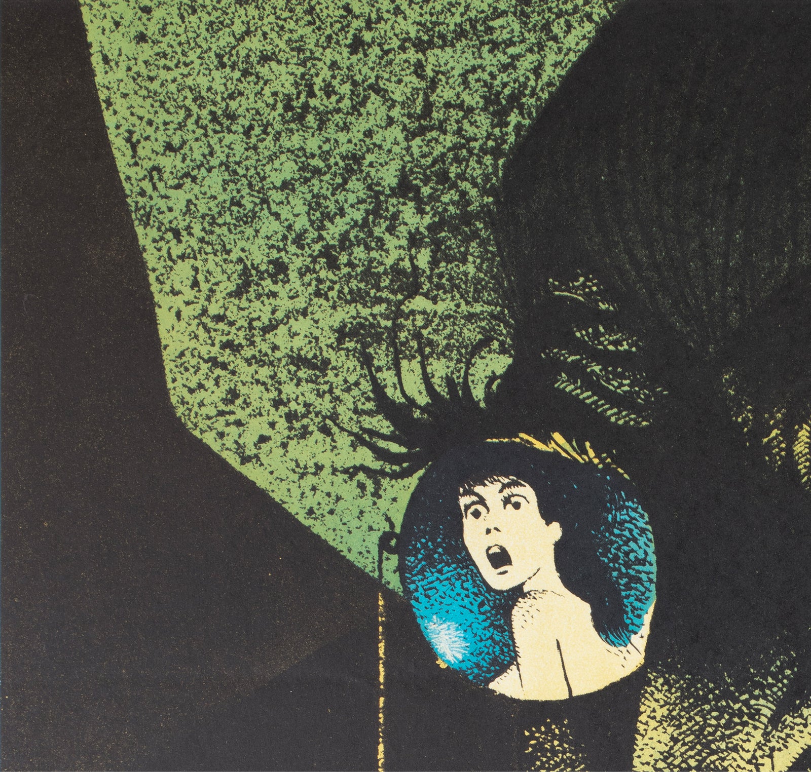 Horror of Dracula 1970 Swedish Film Poster Hans Arnold - detail