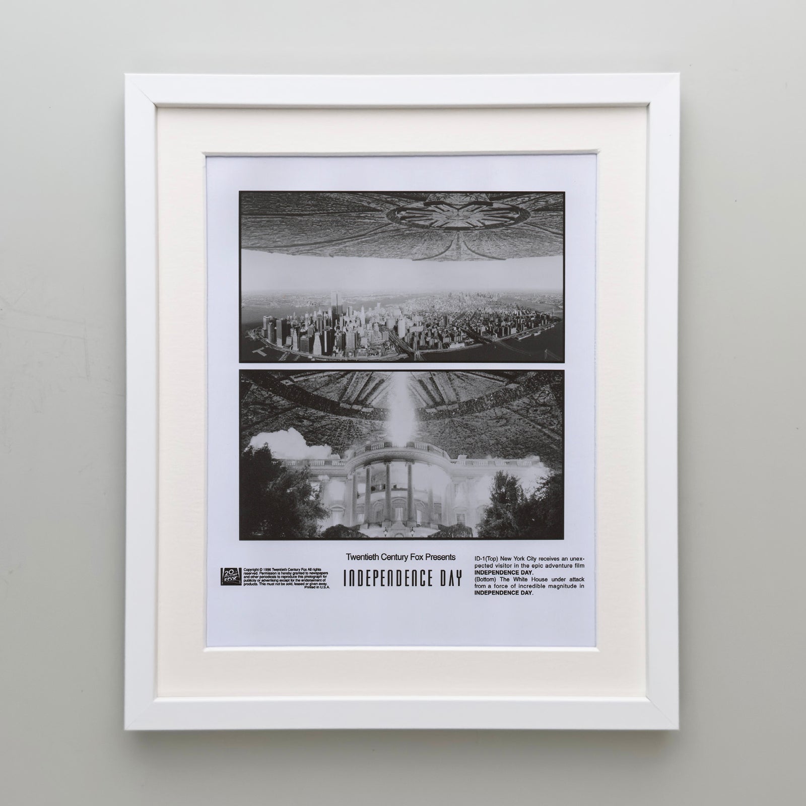 Independence Day 1996 Film Movie Press Publicity Still Framed