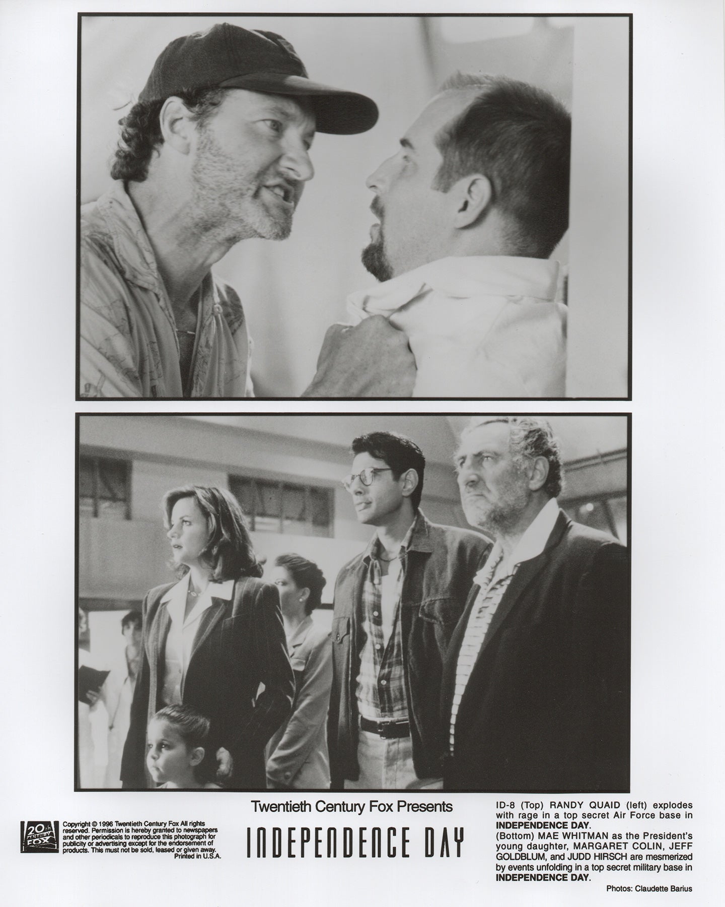 Independence Day 1996 Film Movie Press Publicity Still Framed