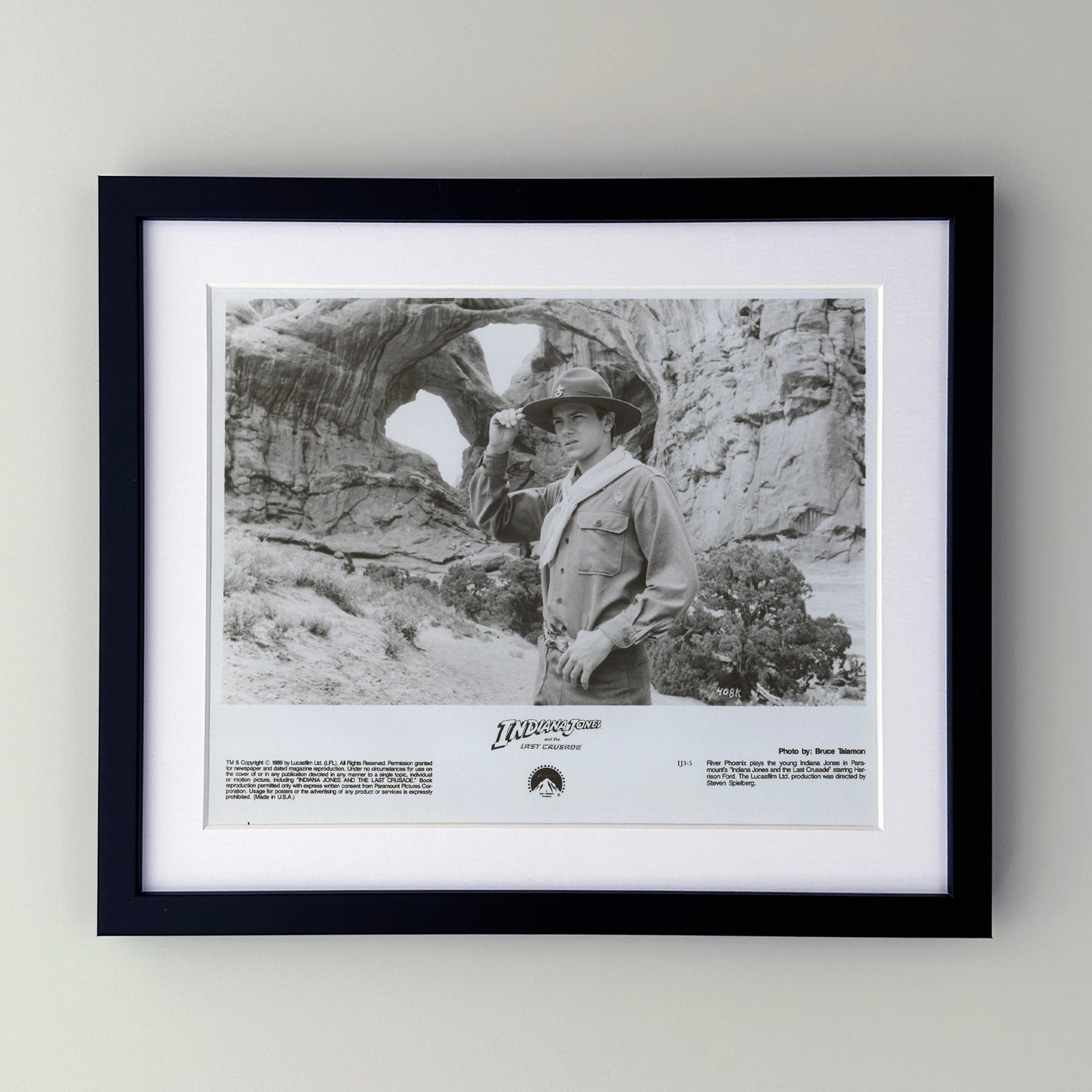 Indiana Jones and the Last Crusade 1989 Film Movie Press Publicity Still Framed