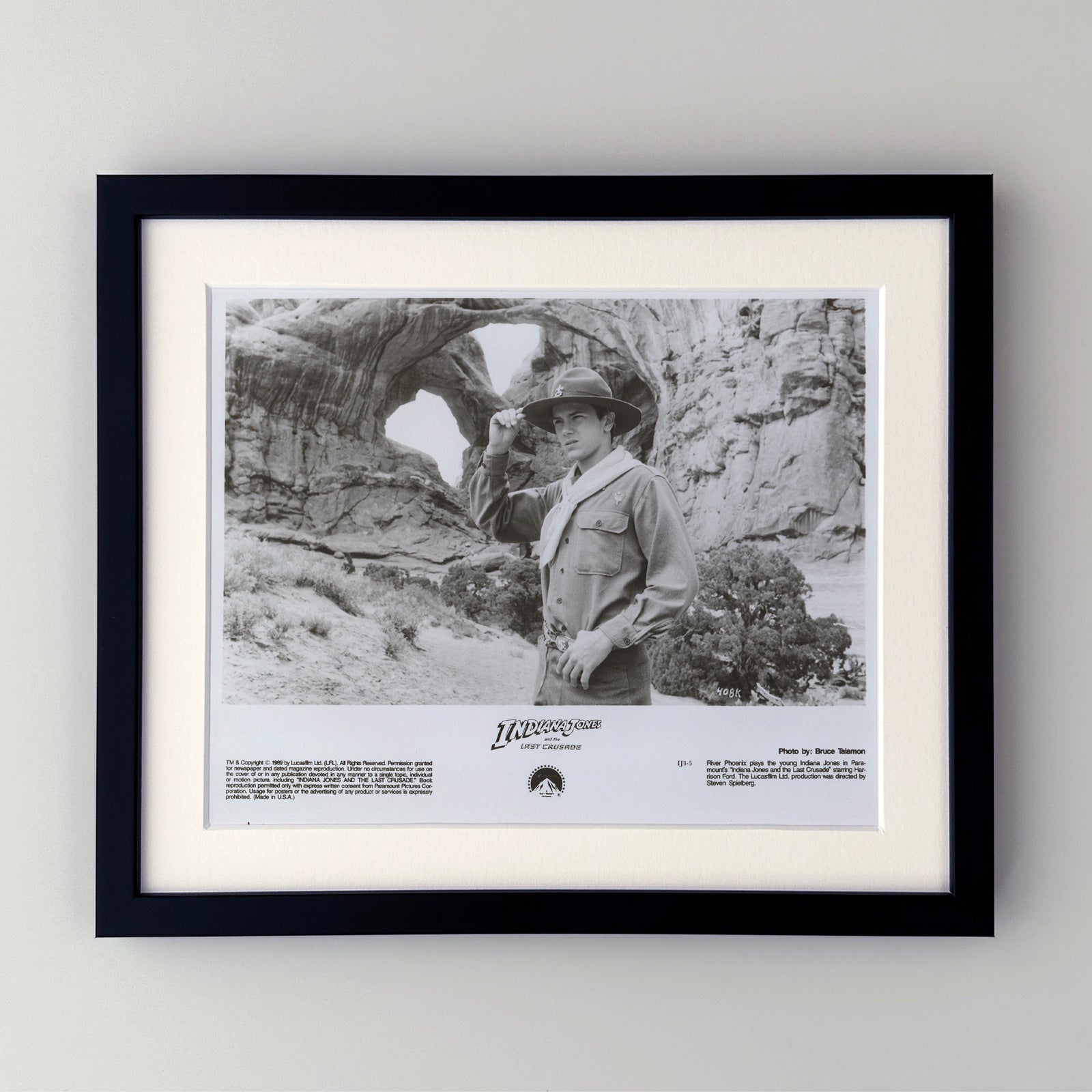 Indiana Jones and the Last Crusade 1989 Film Movie Press Publicity Still Framed
