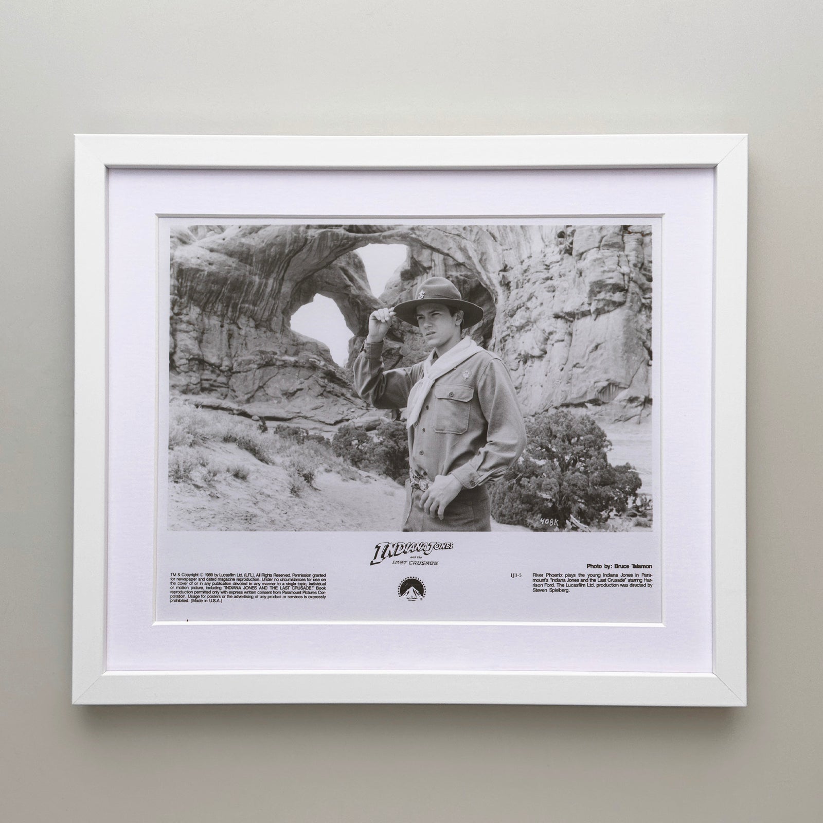 Indiana Jones and the Last Crusade 1989 Film Movie Press Publicity Still Framed