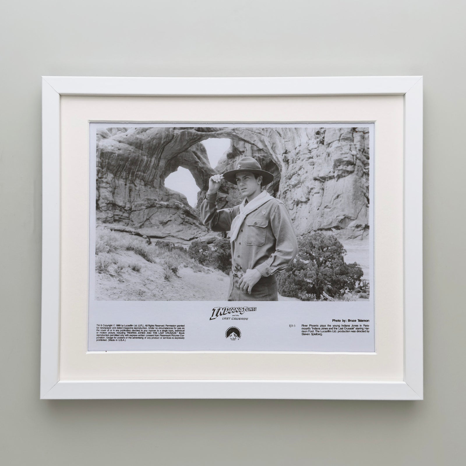Indiana Jones and the Last Crusade 1989 Film Movie Press Publicity Still Framed