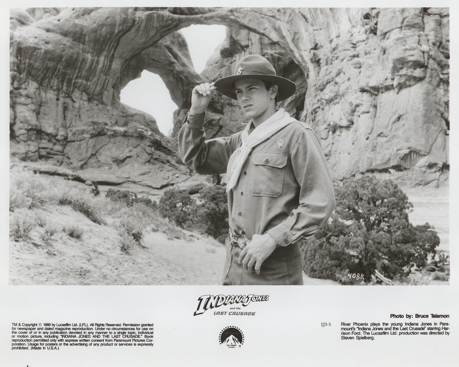 Indiana Jones and the Last Crusade 1989 Film Movie Press Publicity Still Framed