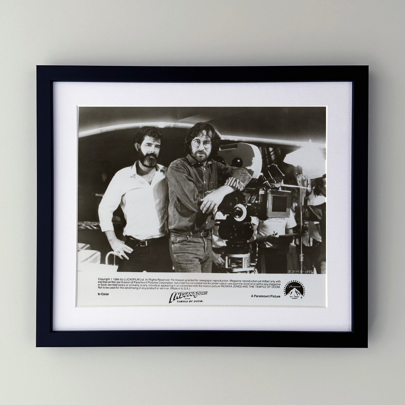 Indiana Jones and the Temple of Doom (1984) Film Movie Press Publicity Still Framed