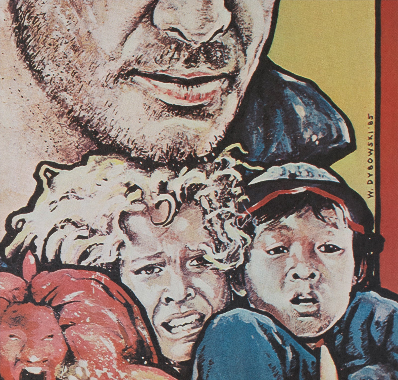Indiana Jones and the Temple of Doom 1985 Polish B1 Film Poster Witold Dybowski - detail