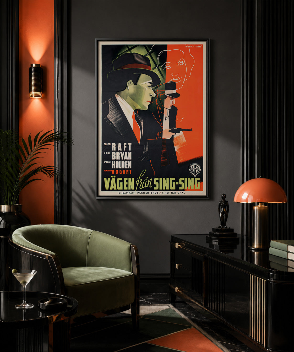 Invisible Stripes 1940 Swedish Film Poster
