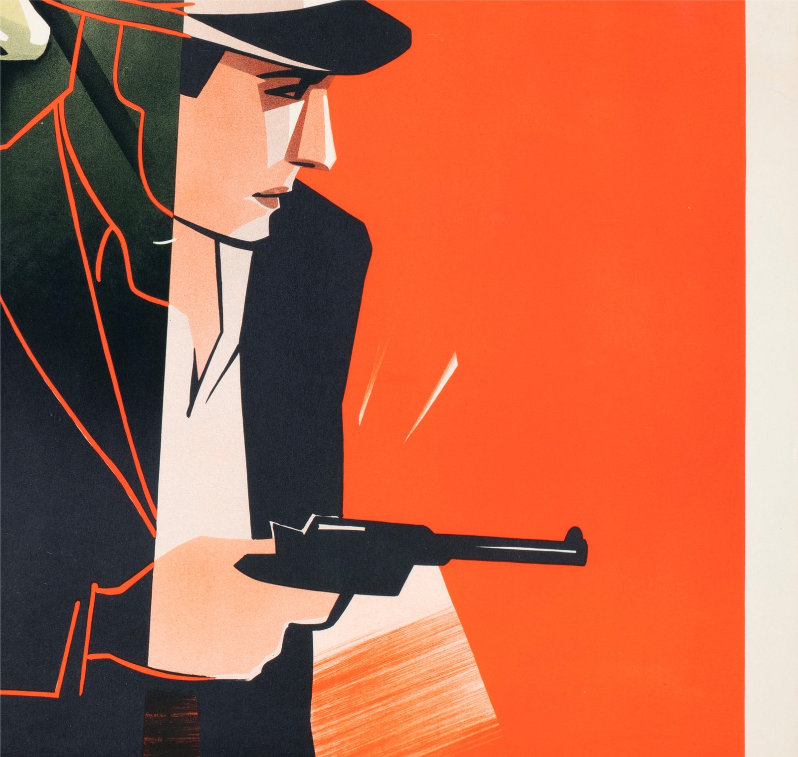Invisible Stripes 1940 Swedish Film Poster - detail