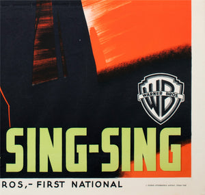 Invisible Stripes 1940 Swedish Film Poster - detail