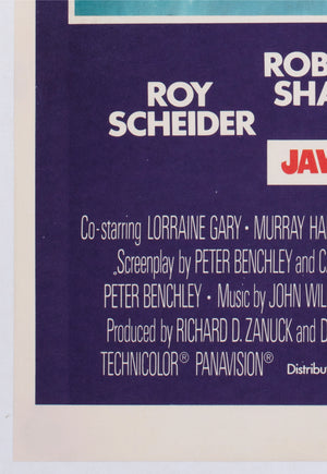 Jaws 1975 Australian Daybill Film Movie Poster Roger Kastel - detail