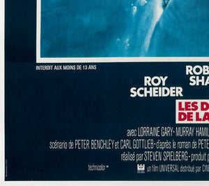 Jaws 1975 French Grande Film Movie Poster, Roger Kastel - detail