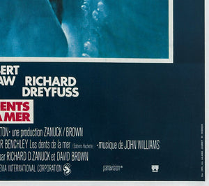 Jaws 1975 French Grande Film Movie Poster, Roger Kastel - detail