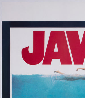 Jaws 1975 UK Quad Film Movie Poster Roger Kastel - detail