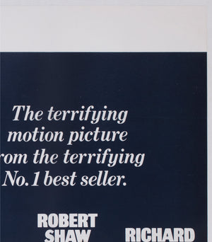 Jaws 1975 UK Quad Film Movie Poster Roger Kastel - detail