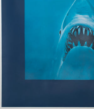 Jaws 1975 US Subway Undated Advance Film Movie Poster Roger Kastel - detail