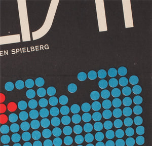 Jaws 1976 Czech A3 Film Movie Poster, Olga Fischerova - detail