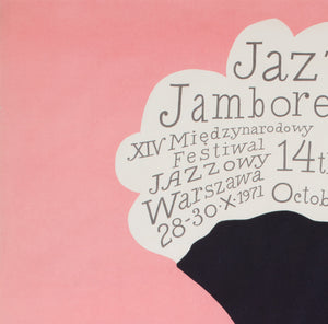 Jazz Jamboree 1971 Polish Jazz Festival Music Poster, Henryk Tomaszewski - detail