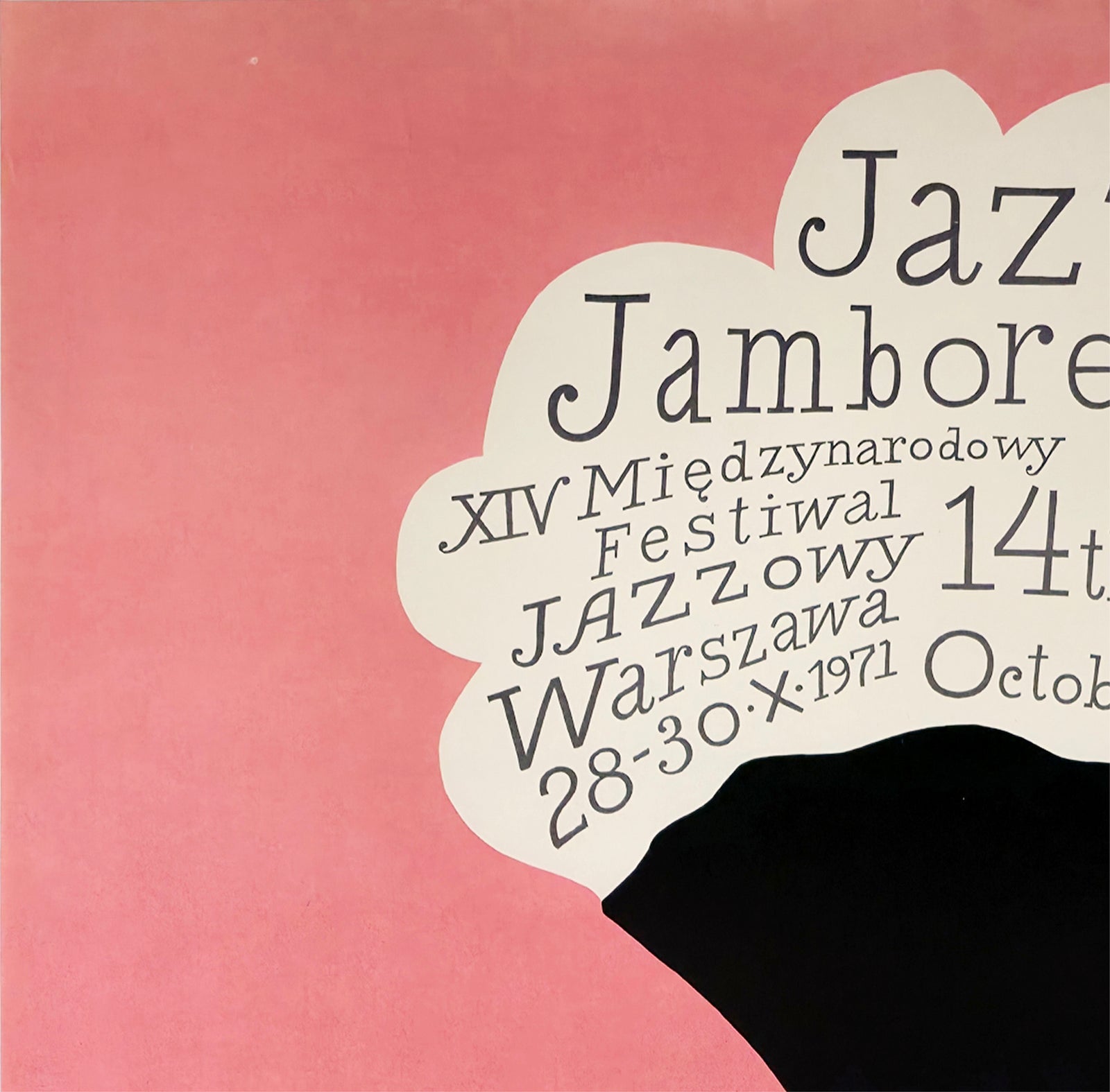 Jazz Jamboree 1971 Polish Jazz Festival Poster Henryk Tomaszewski - detail