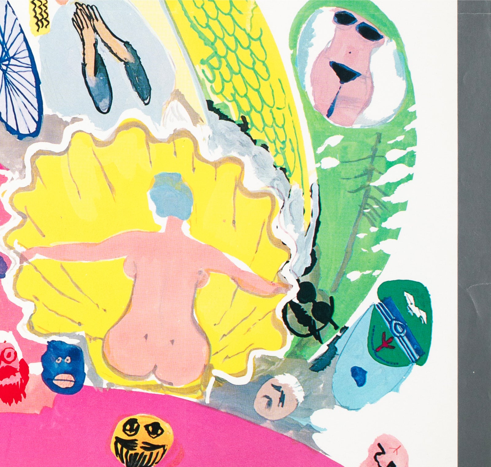 Juliet of the Spirits 1966 Swedish Film Poster Bengt Serenander - detail