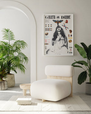 Juliet of the Spirit 1969 Czech A1 Film Movie Poster, Grygar