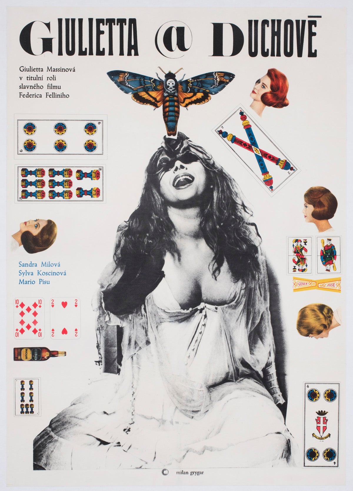 Juliet of the Spirit 1969 Czech A1 Film Movie Poster, Grygar