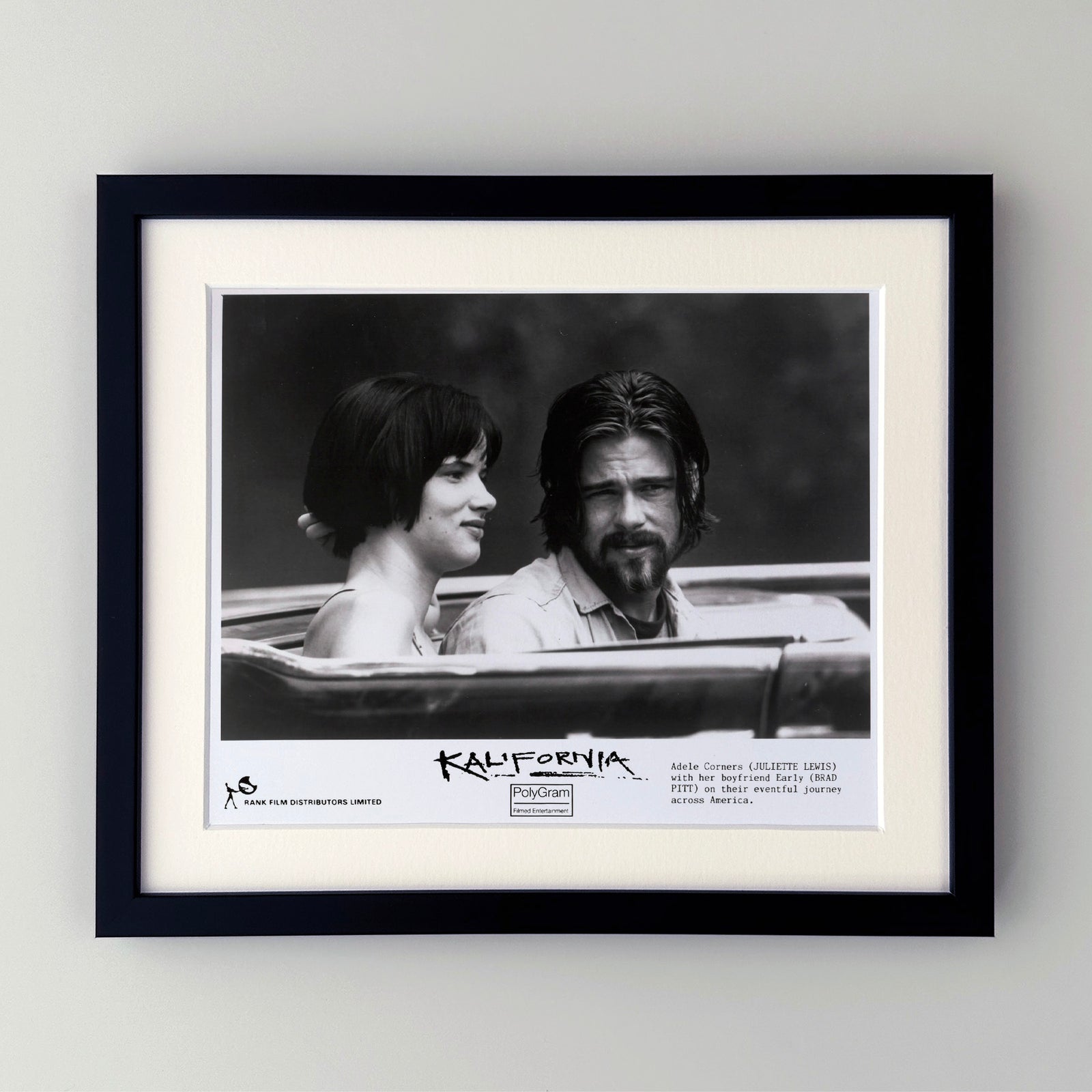 Kalifornia 1993 Publicity Film Movie Press Still Framed