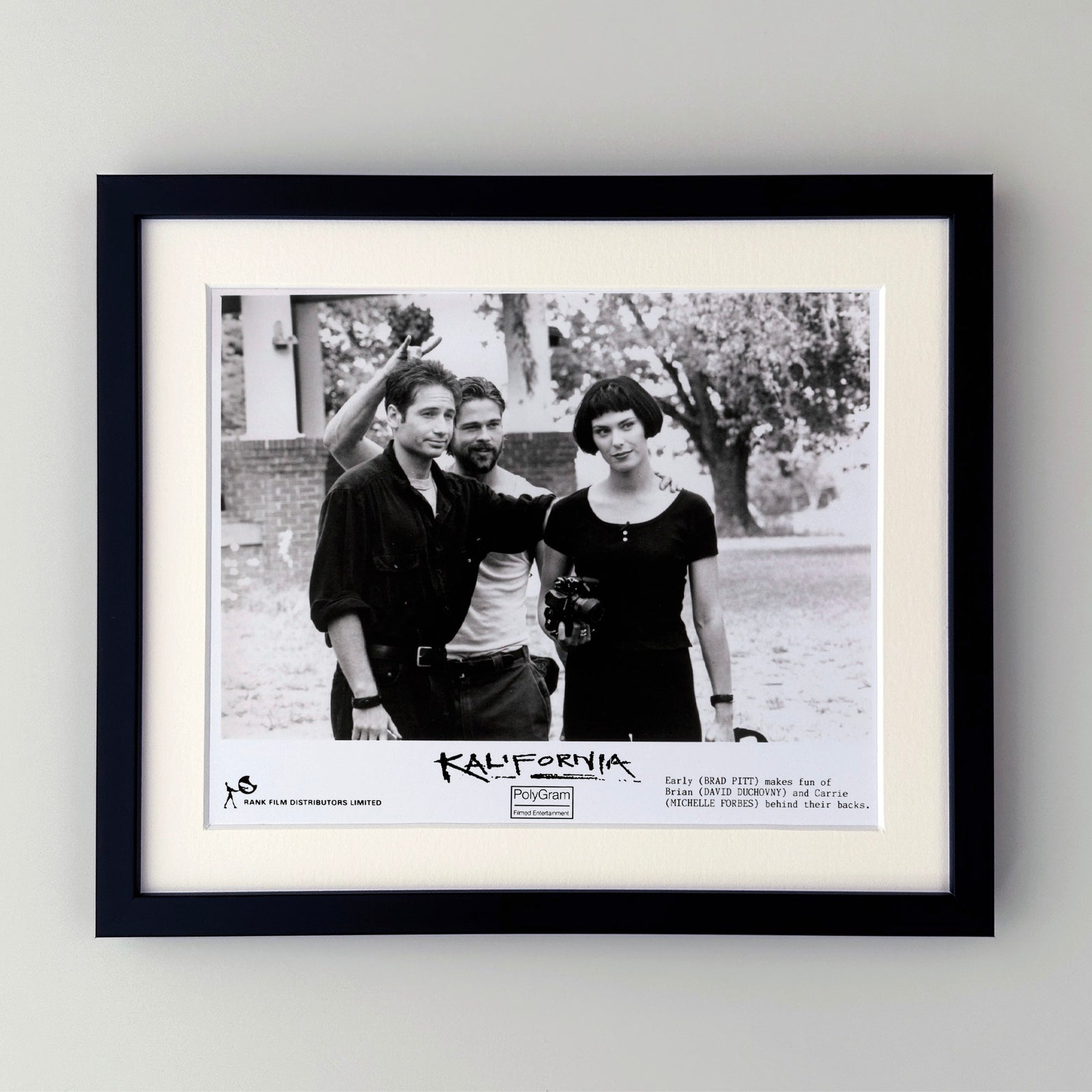 Kalifornia 1993 Publicity Film Movie Press Still Framed