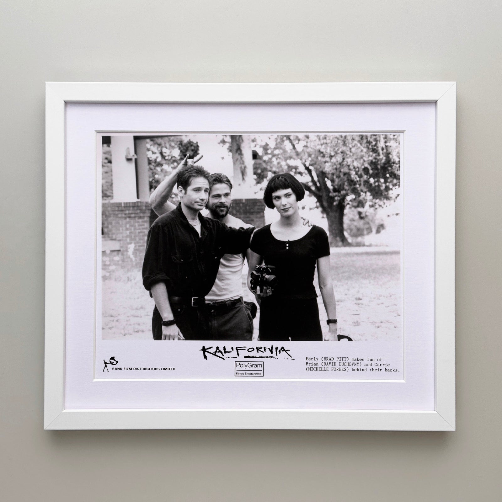 Kalifornia 1993 Publicity Film Movie Press Still Framed