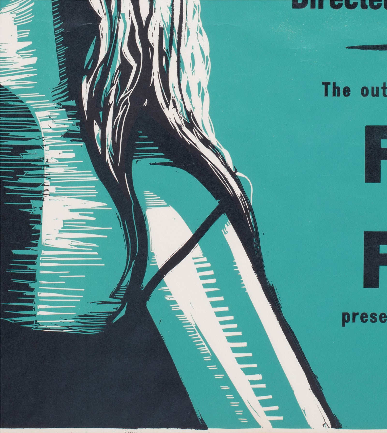 kanal 1970s academy cinema uk quad film movie poster peter strausfeld - detail