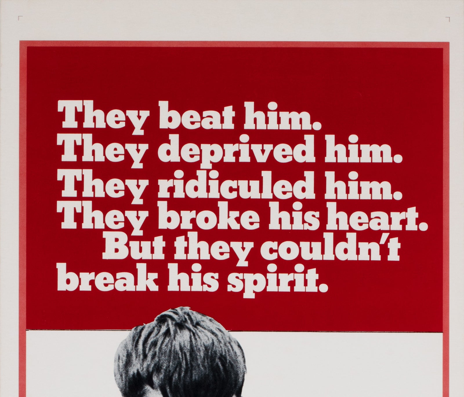Kes 1971 US Insert Film Movie Poster - detail