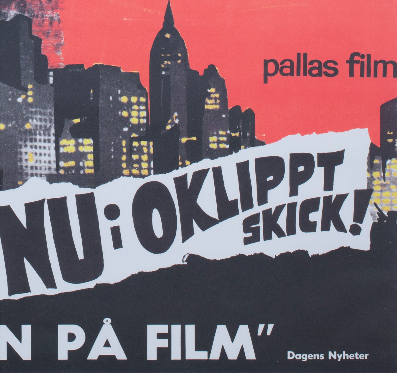 King Kong R1966 Swedish Film Poster - detail
