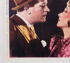 L Alibi 1938 Belgian Film Poster - detail