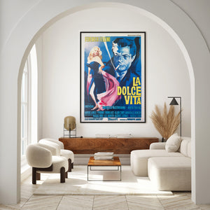 La Dolce Vita 1960 Italian 4 Foglio Film Movie Poster, Giorgio Olivetti