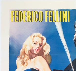 La Dolce Vita 1960 Italian 4 Foglio Film Movie Poster, Giorgio Olivetti - detail