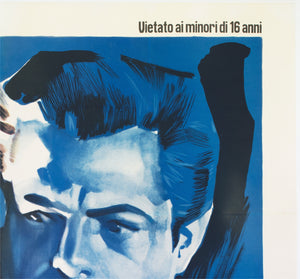 La Dolce Vita 1960 Italian 4 Foglio Film Movie Poster, Giorgio Olivetti - detail