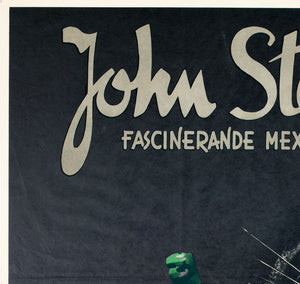 La Perla c1947 Swedish Film Poster Gösta Åberg - detail
