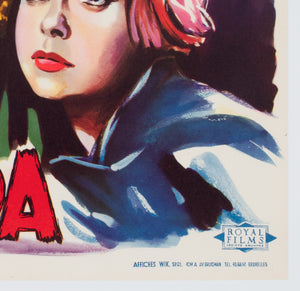 La Strada 1955 Belgian Film Movie Poster - detail