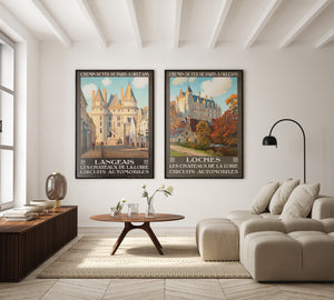 Langeais c1927 French Travel Advertising Poster Constant Duval