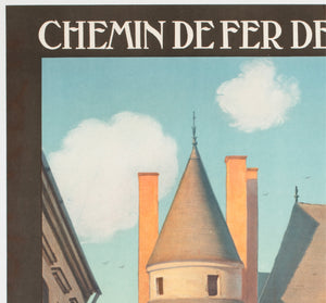 Langeais c1927 French Travel Advertising Poster Constant Duval - detail