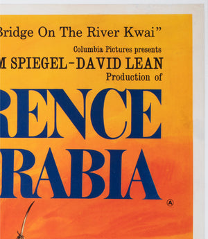 Lawrence of Arabia 1962 Pre-Oscars UK Quad Film Movie Poster, Georges Kerfyser - detail