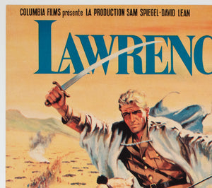 Lawrence of Arabia 1963 French Moyenne Film Movie Poster - detail