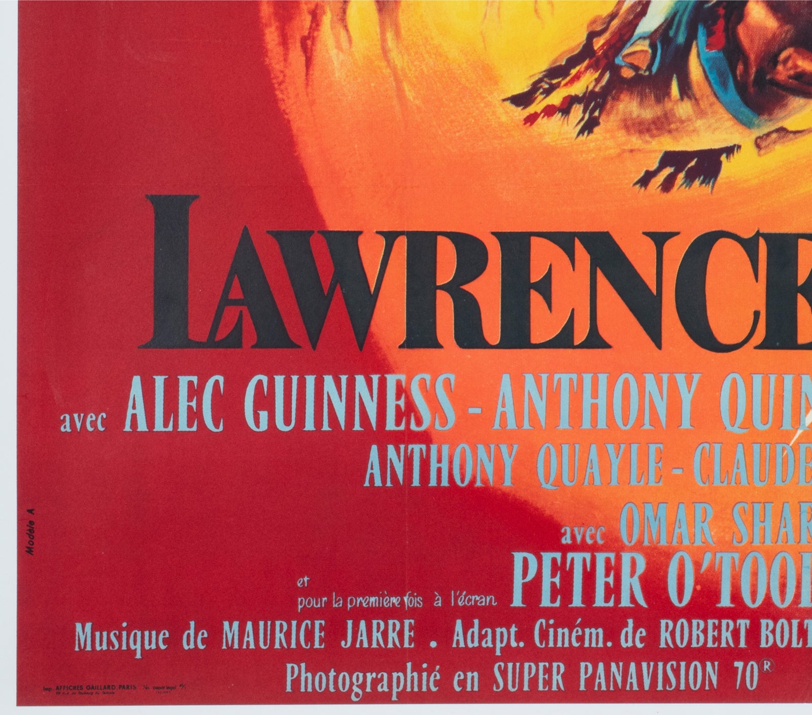 Lawrence of Arabia 1962 French Grande Style B Film Poster Georges Kerfyser - detail