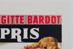 Le Mepris 1963 Belgian Film Movie Poster - detail