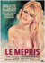 Le Mepris 1963 French Moyenne Film Movie Poster, Georges Allard