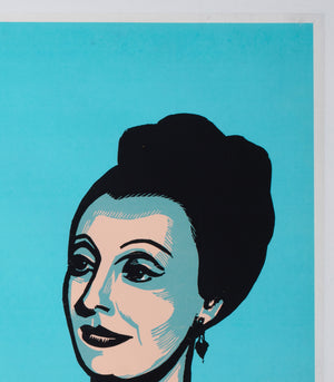 Les Enfants Du Paradis 1970s Academy Cinema UK Quad Film Movie Poster, Peter Strausfeld - detail