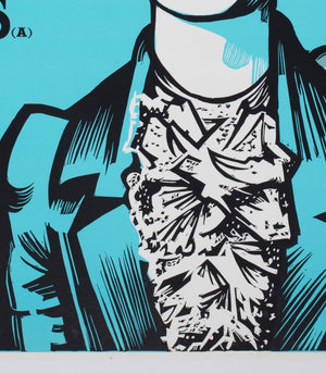 Les Enfants Du Paradis 1970s Academy Cinema UK Quad Film Movie Poster, Peter Strausfeld - detail