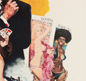 Live and Let Die 1973 Japanese B2 Film Movie Poster, Robert McGinnis James Bond - detail