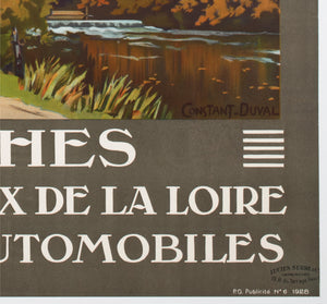 Loches c1928 French Travel Advertising Poster Constant Duval - detail