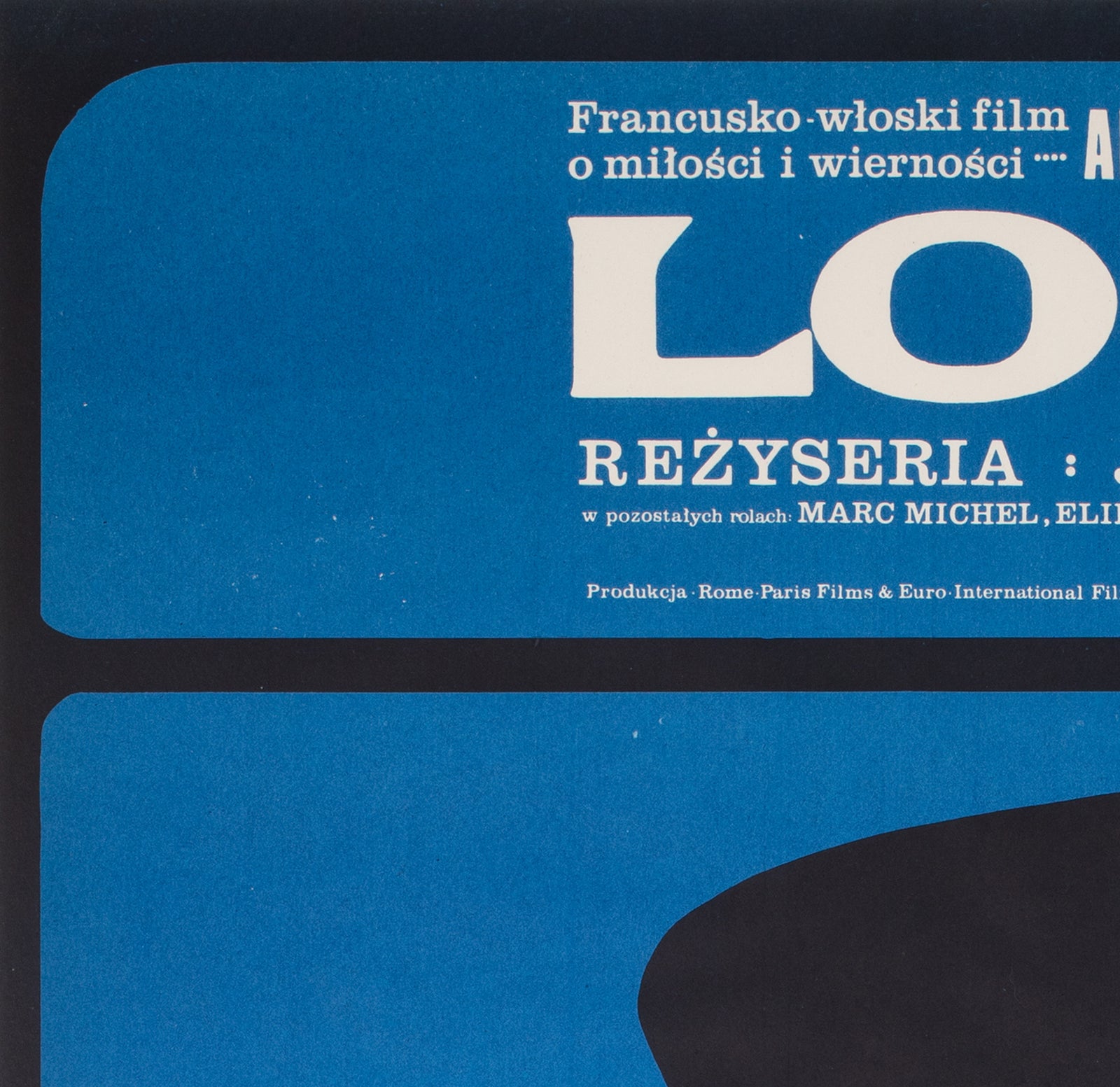 Lola 1967 Polish A1 Film Movie Poster, Maciej Hibner - detail